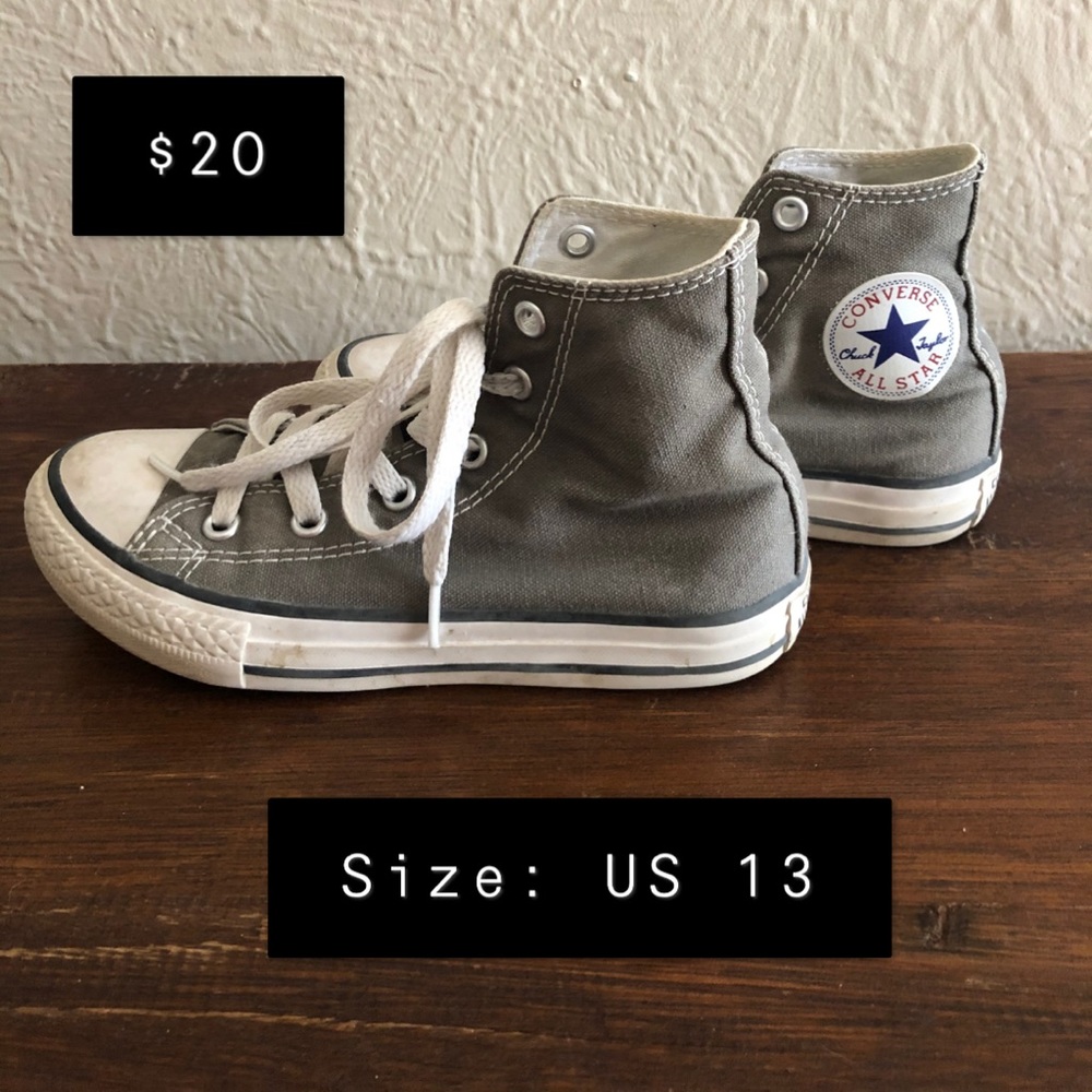 Grey HighTop Converse